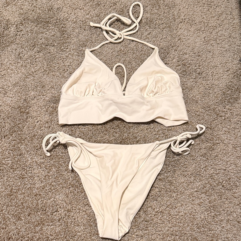 Forever 21 White Bikini Set